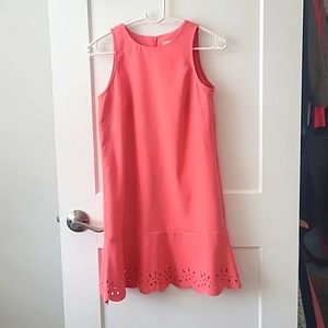 Coral relaxed fit swing dress